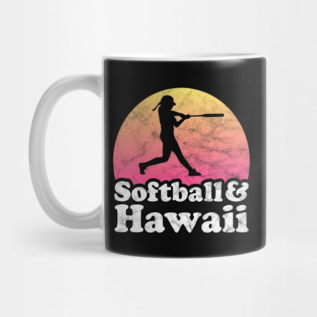 Softball and Hawaii Gift for Softball Players by JKFDesigns